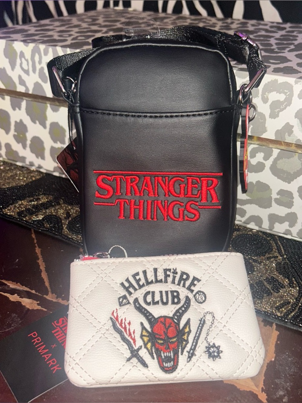 Stranger Things Logo zip around crossbody Phone Bag